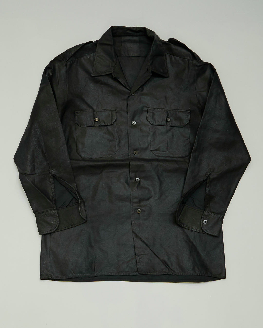 Camicia Nera Cerata Military